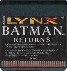 Batman Returns (losse cassette) voor de Atari Lynx kopen op nedgame.nl