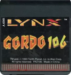 Gordo 106 (losse cassette) voor de Atari Lynx kopen op nedgame.nl
