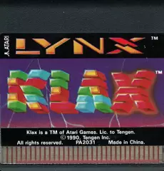 Klax (losse cassette) voor de Atari Lynx kopen op nedgame.nl
