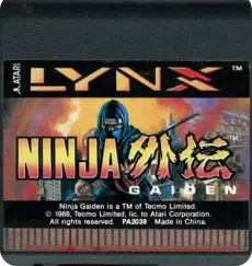 Ninja Gaiden (losse cassette) voor de Atari Lynx kopen op nedgame.nl