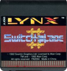 Switchblade 2 (losse cassette) voor de Atari Lynx kopen op nedgame.nl