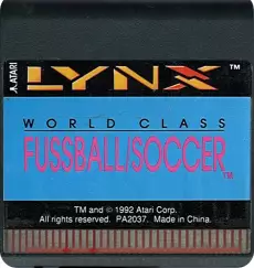 World Class Fussball/Soccer (losse cassette) voor de Atari Lynx kopen op nedgame.nl