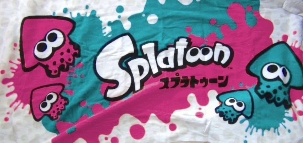Splatoon Bath Towel Turquoise X Pink huismerk kopen in de aanbieding Splatoon Bath Towel Turquoise X Pink huismerk kopen in de aanbieding