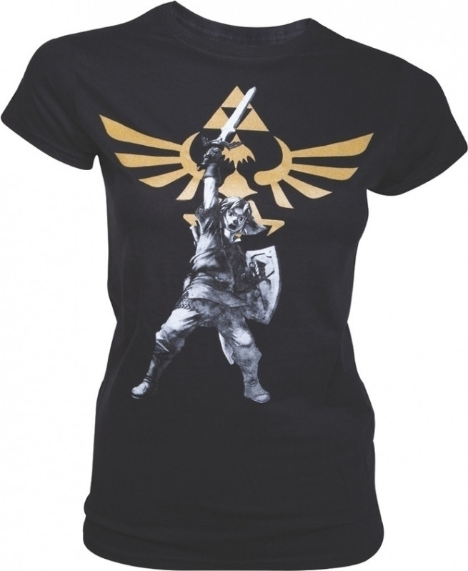 Zelda Black Logo Female T-Shirt