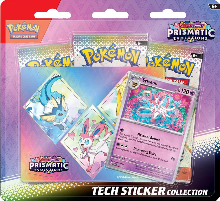 The Pokemon Company Pokemon TCG Prismatic Evolution Tech Sticker Collection - Sylveon