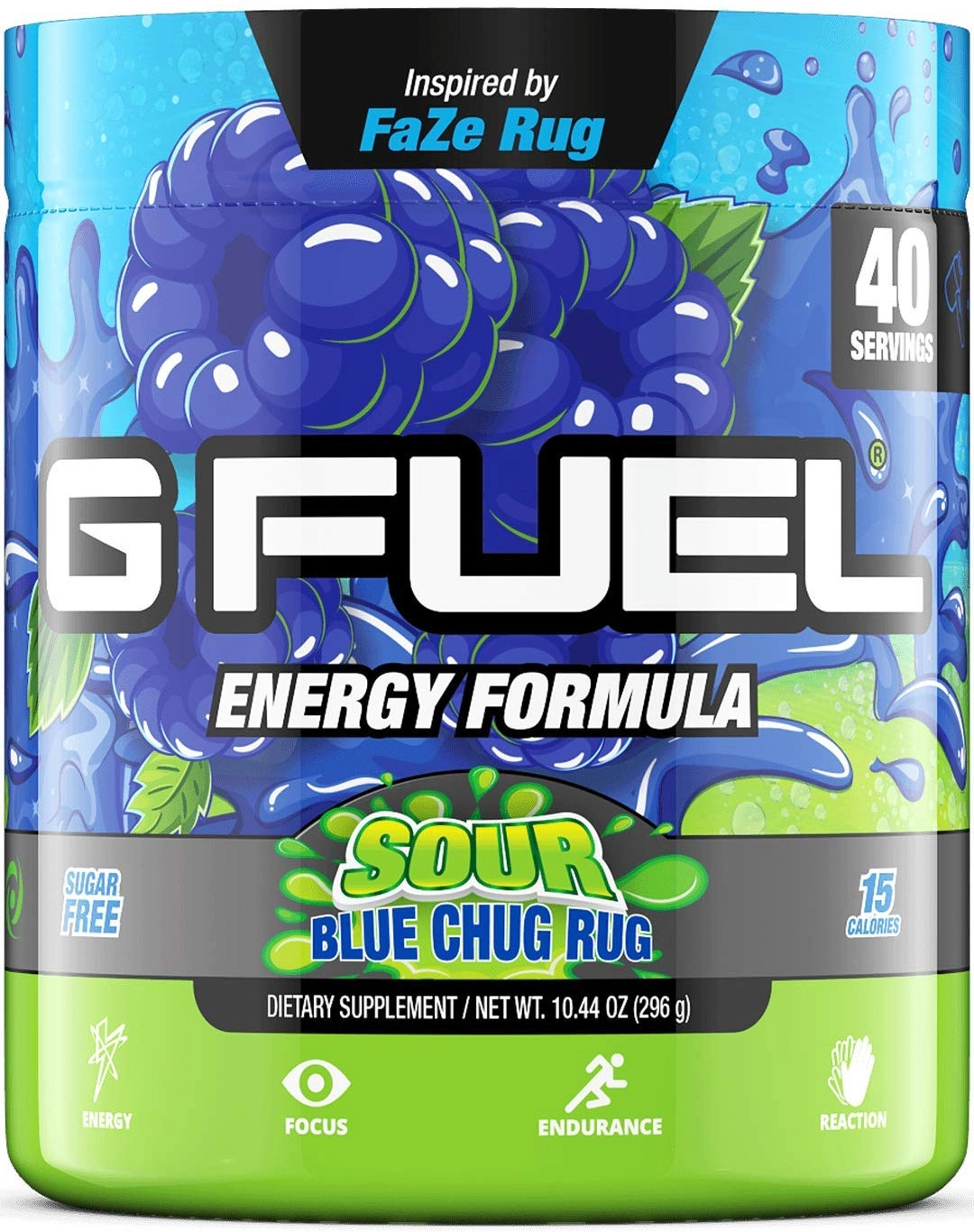 GFuel Energy Formula - Sour Blue Chug Rug Tub