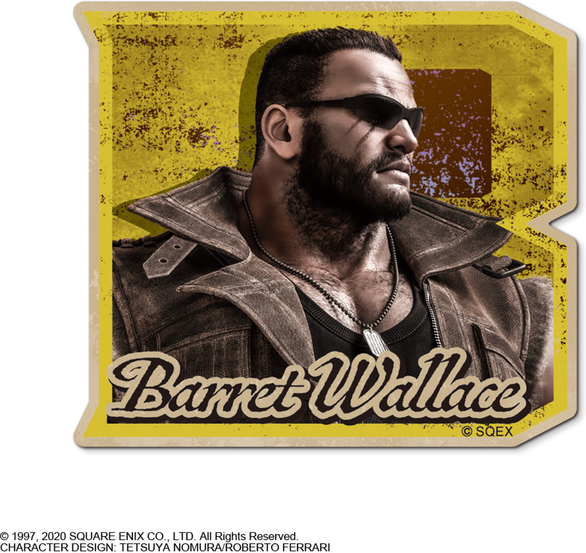 Final Fantasy VII Remake Character Sticker - Barret Wallace afbeelding