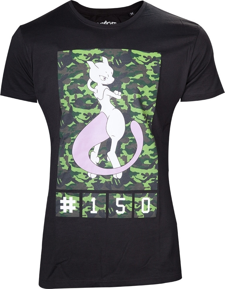 Pokemon - Black Camo Mewtwo Men's T-shirt
