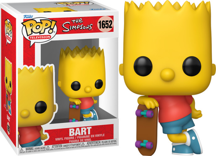 The Simpsons Funko Pop Vinyl Figure: Bart (1652) afbeelding