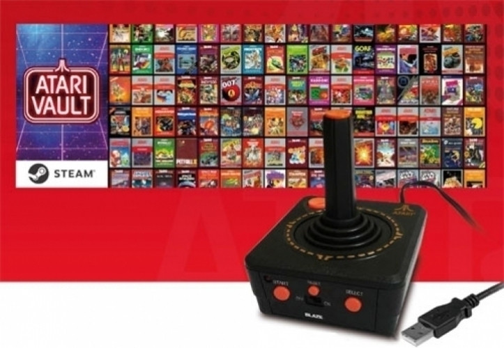 BLAZE 'Atari Vault' USB Joystick (Includes 100 Games Via Steam)