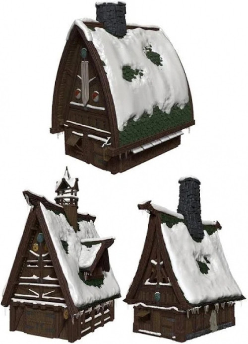 Dungeons & Dragons Icons of the Realms - Icewind Dale Ten Towns Papercraft Set