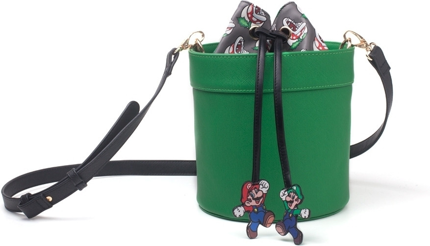 Super Mario - Shaped Pipe Lady Drawstring Shoulderbag