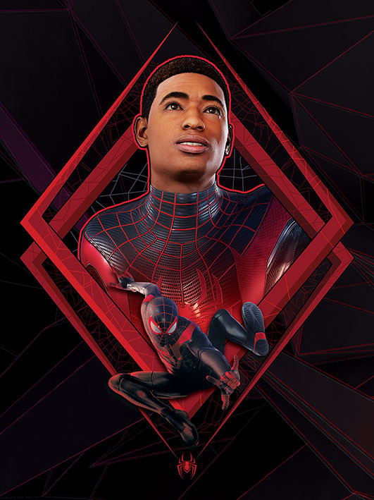 Spider-Man Miles Morales Canvas - Be Greater (80x60cm)