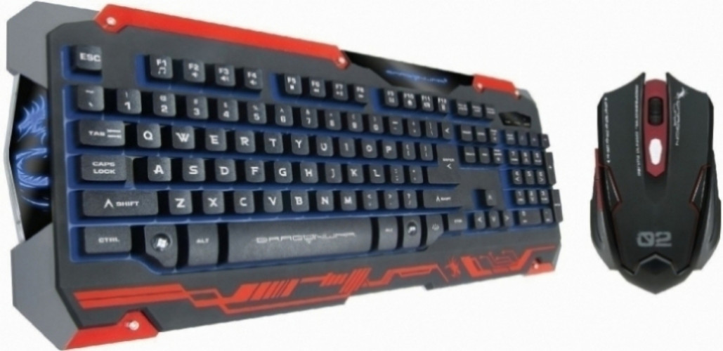 Dragon War Sencaic Mouse + Keyboard (qwerty) Black Edition