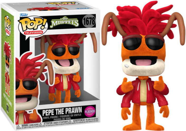Disney The Muppets Funko Pop Vinyl: Pepe the Prawn (Flocked) afbeelding