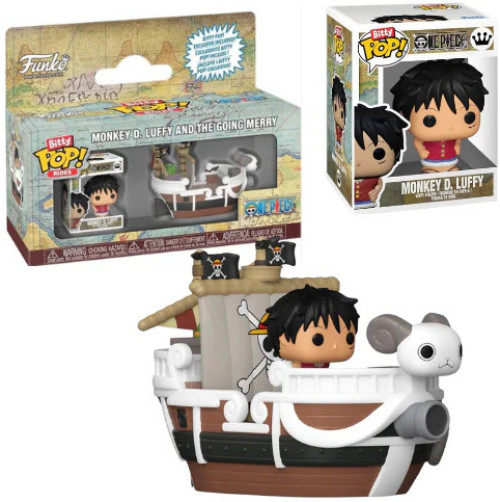 One Piece Funko Bitty Pop Rides Vinyl: Monkey D. Luffy & The Going Merry afbeelding