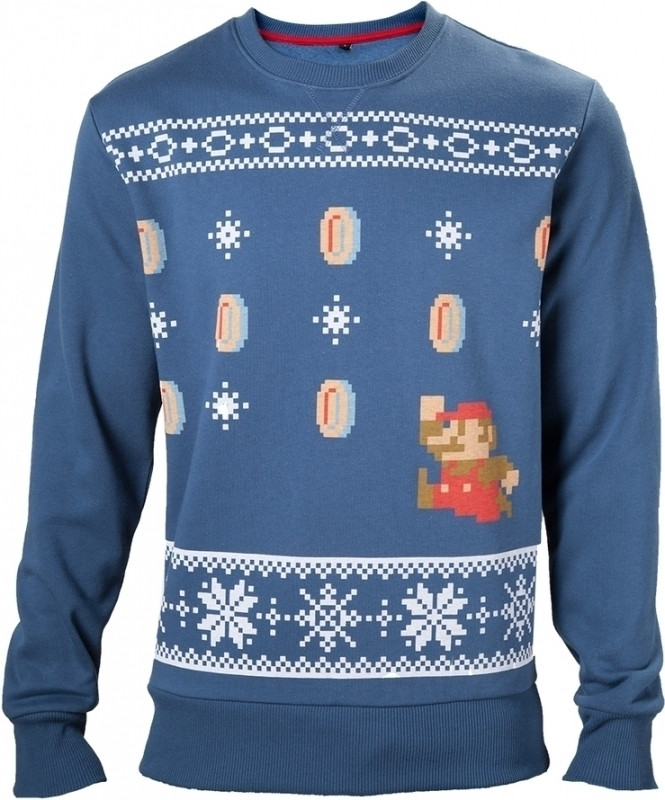Image of Nintendo Christmas Sweater Blue