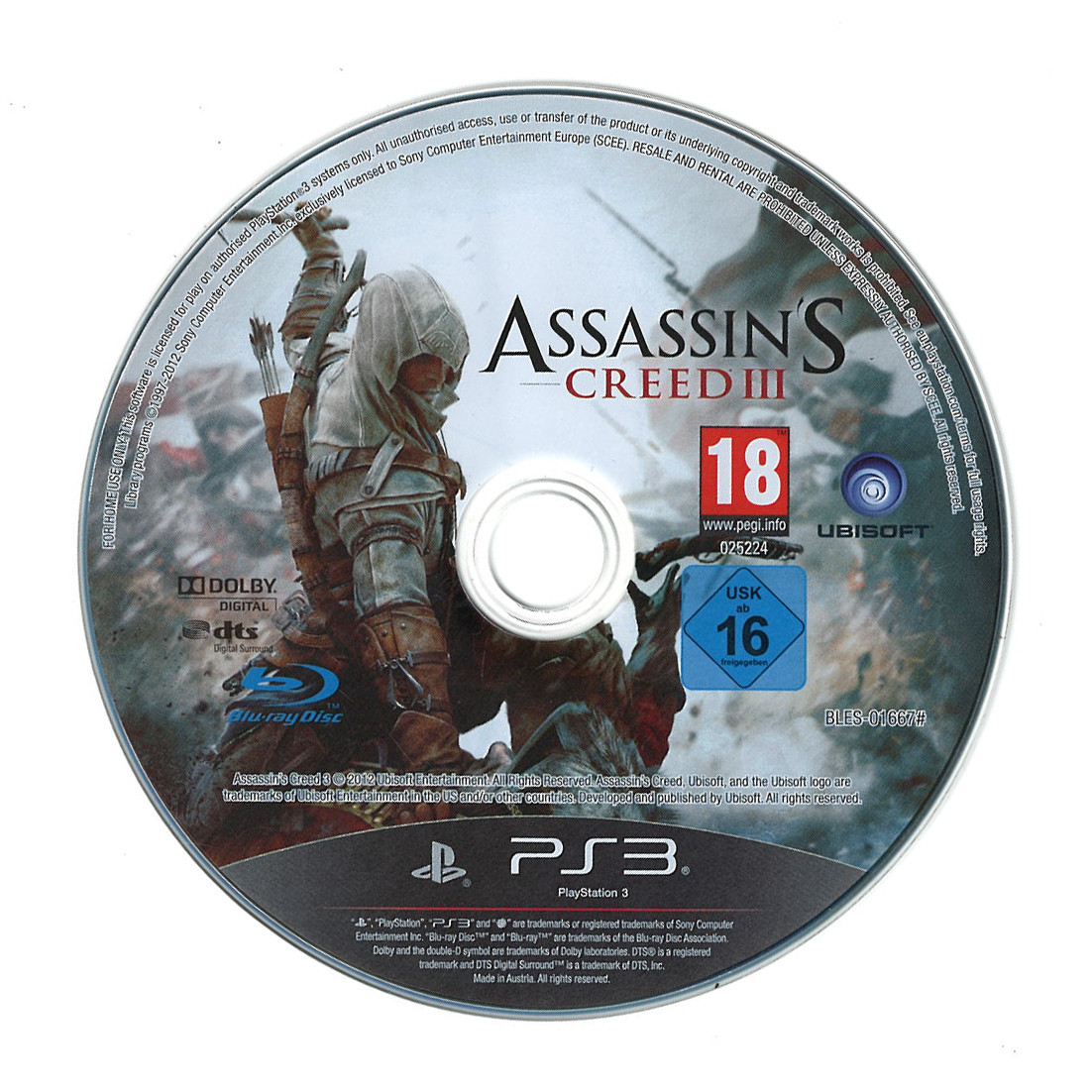 Assassin's Creed 3 (losse disc)