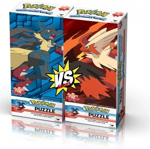 Pokemon X&Y Ultra Foil Puzzle - Mega Lucario Vs Mega Blaziken
