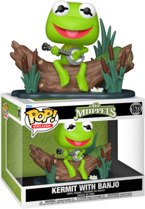 Disney The Muppets Deluxe Funko Pop Vinyl: Kermit with Banjo afbeelding