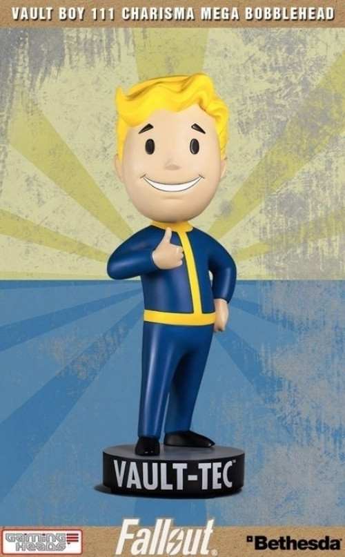 Image of Fallout 4: Vault Boy 111 Charisma Polystone Mega Bobblehead