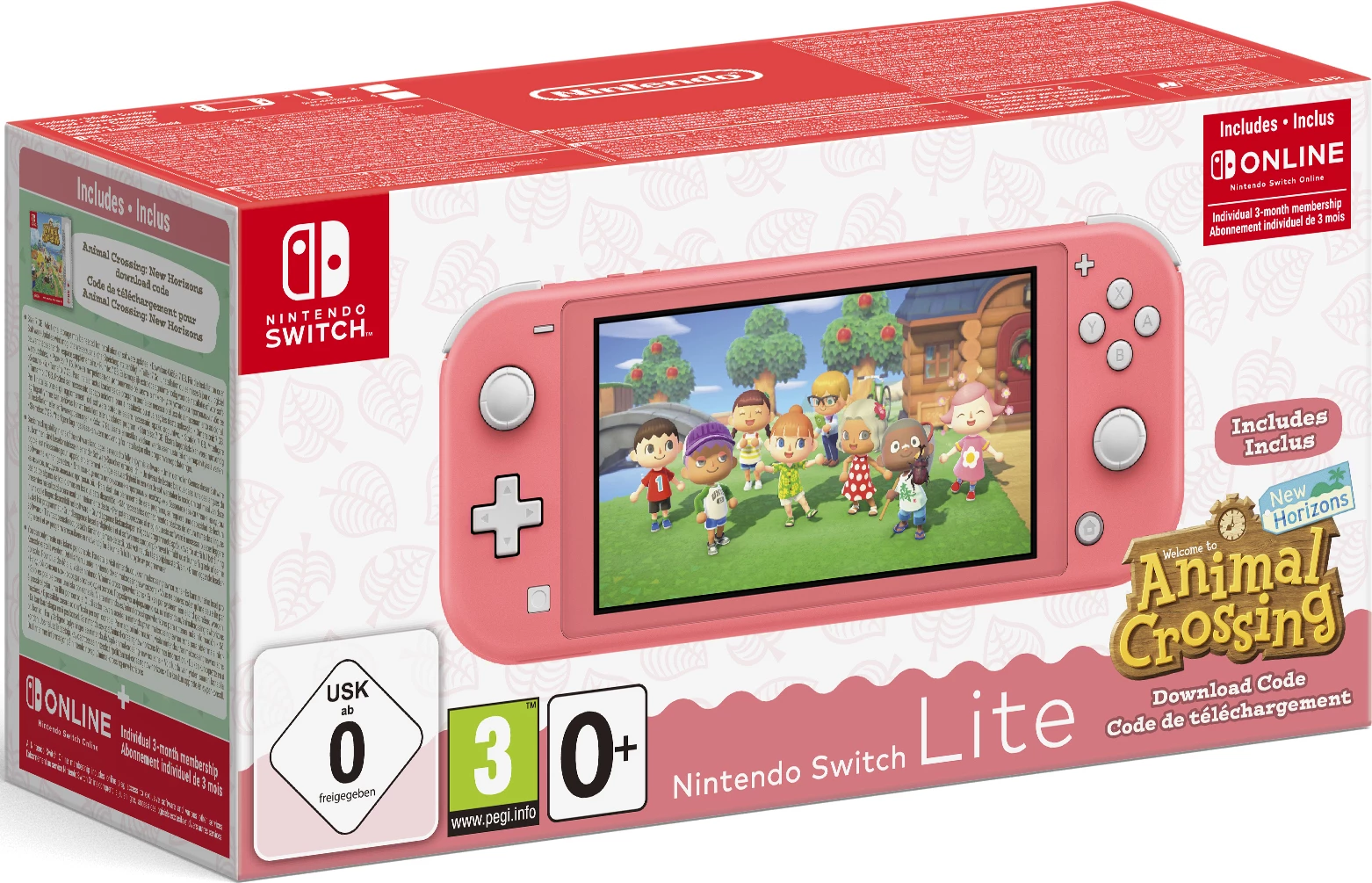 Nintendo Switch Lite + Animal Crossing (Roze)