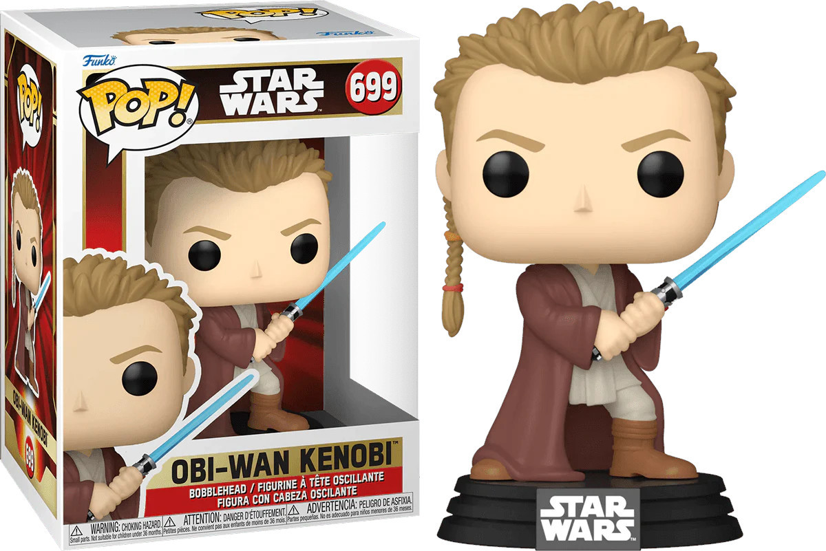 Star Wars The Phantom Menace 25th Anniversary Funko Pop Vinyl: Young Obi-Wan afbeelding