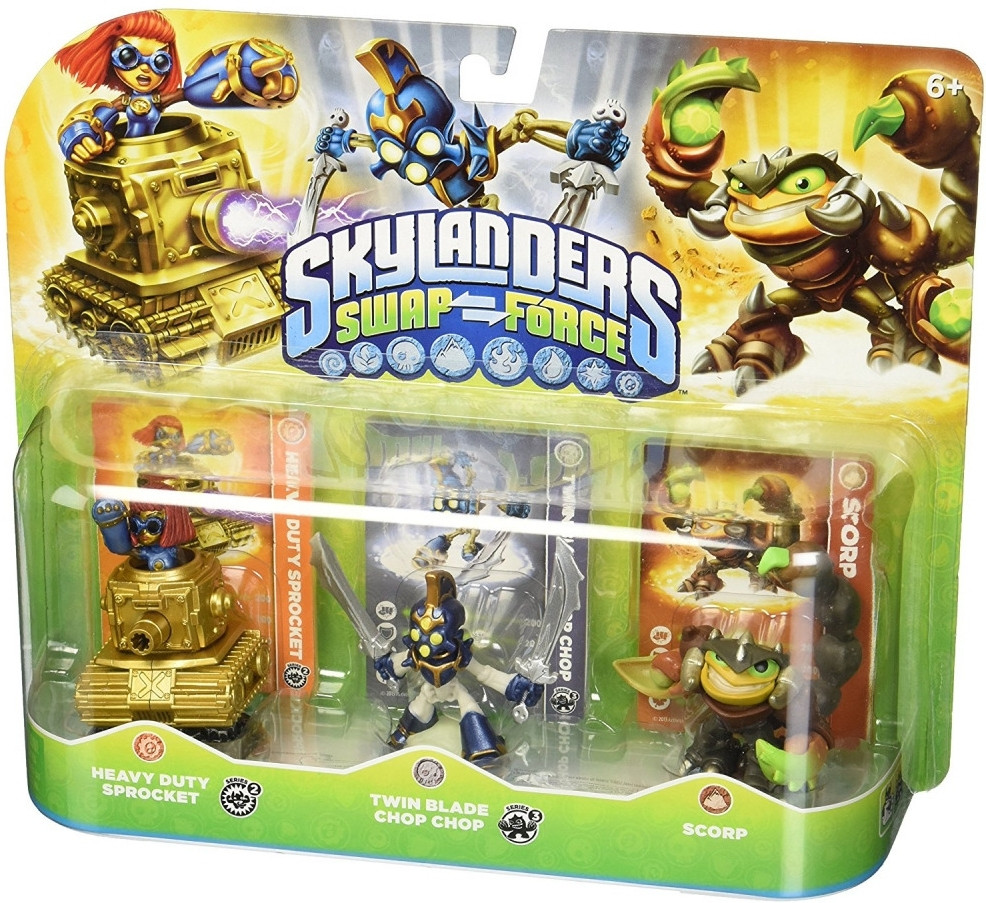 Skylanders Swap Force Triple Pack (Heavy Duty Sprocket/Twin Blade Chop Chop/Scorp)