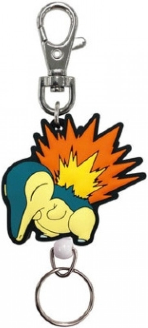 Pokemon Rubber Reel Keychain - Cyndaquil