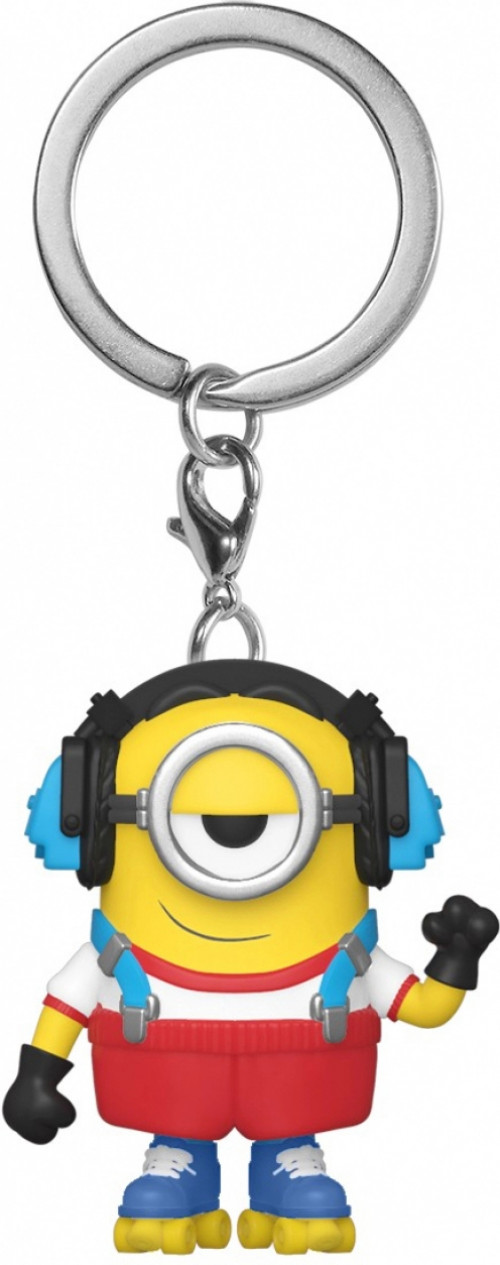 Minions the Rise of Gru Pocket Pop Keychain - Roller Skating Stuart