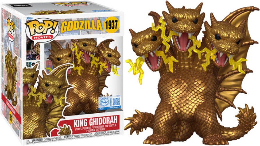Godzilla Super Sized Funko Pop Vinyl: King Ghidorah afbeelding