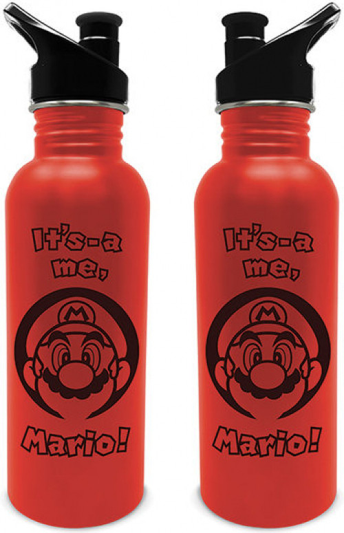 Super Mario - It's A Me Mario Metal Water Bottle