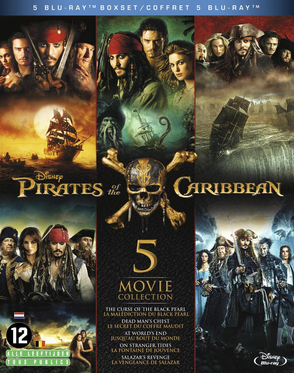 Pirates Of The Caribbean : De complete collectie deel 1 t/m 5 (Blu-ray)