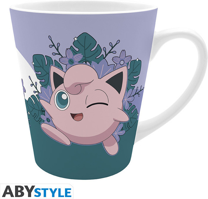 Abystyle Pokemon Mug - Jigglypuff Purple Flowers