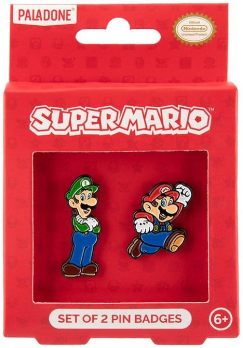 Super Mario Pin Badge 2-Pack