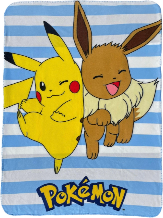 Nintendo - Pokémon - Pikachu & Eevee Pool Dekentje 100 x 140cm