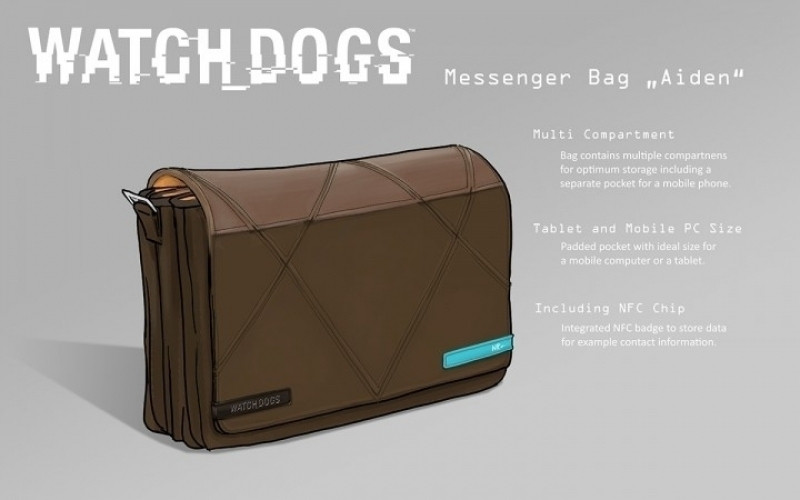 Watch Dogs Hacker NFC Messenger Bag