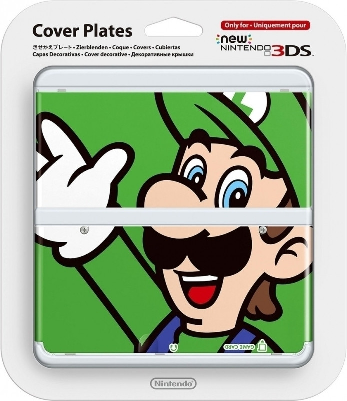 Image of Cover Plate NEW Nintendo 3DS - Luigi