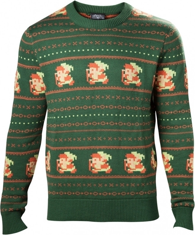 Image of Zelda - Link Christmas Sweater Green