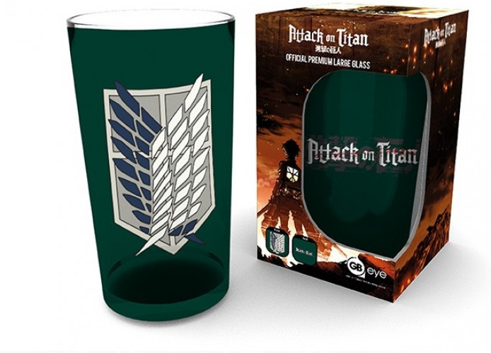 Attack on Titan Large Glass