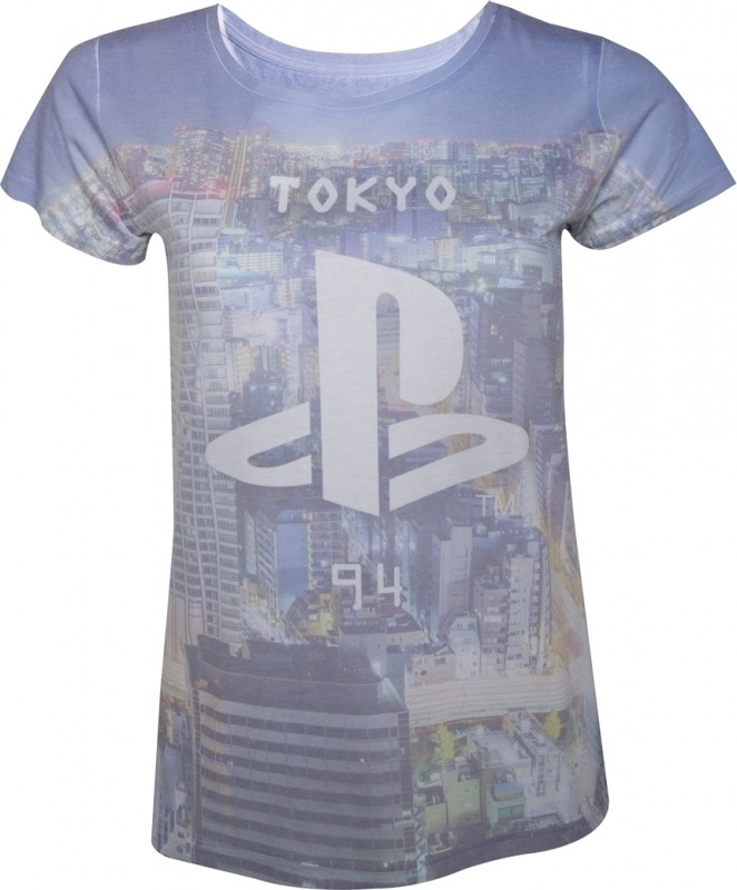 Image of PlayStation - Ladies All Over Print T-Shirt