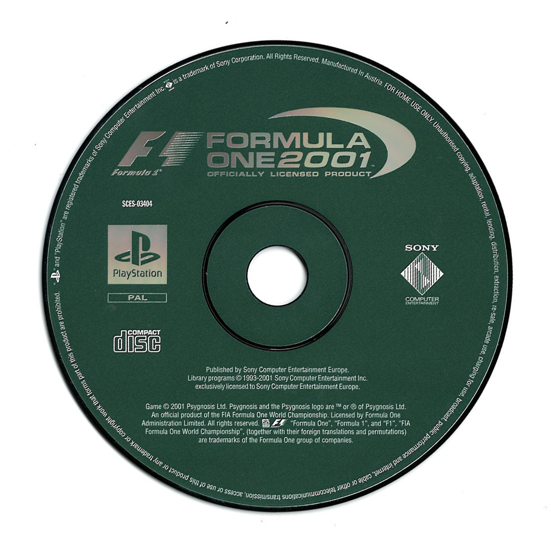 Formula One 2001 (losse disc)