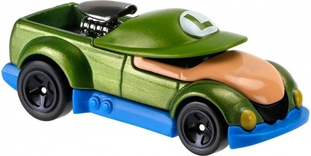 Image of Hot Wheels Super Mario Character Car - Luigi