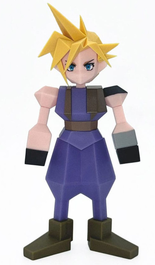 Final Fantasy VII Polygon Vinyl Figure - Cloud Strife afbeelding