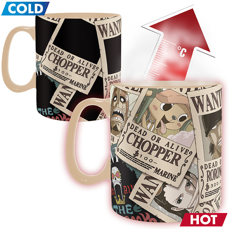 Abystyle One Piece Heat Change Mug - Wanted (Anime)