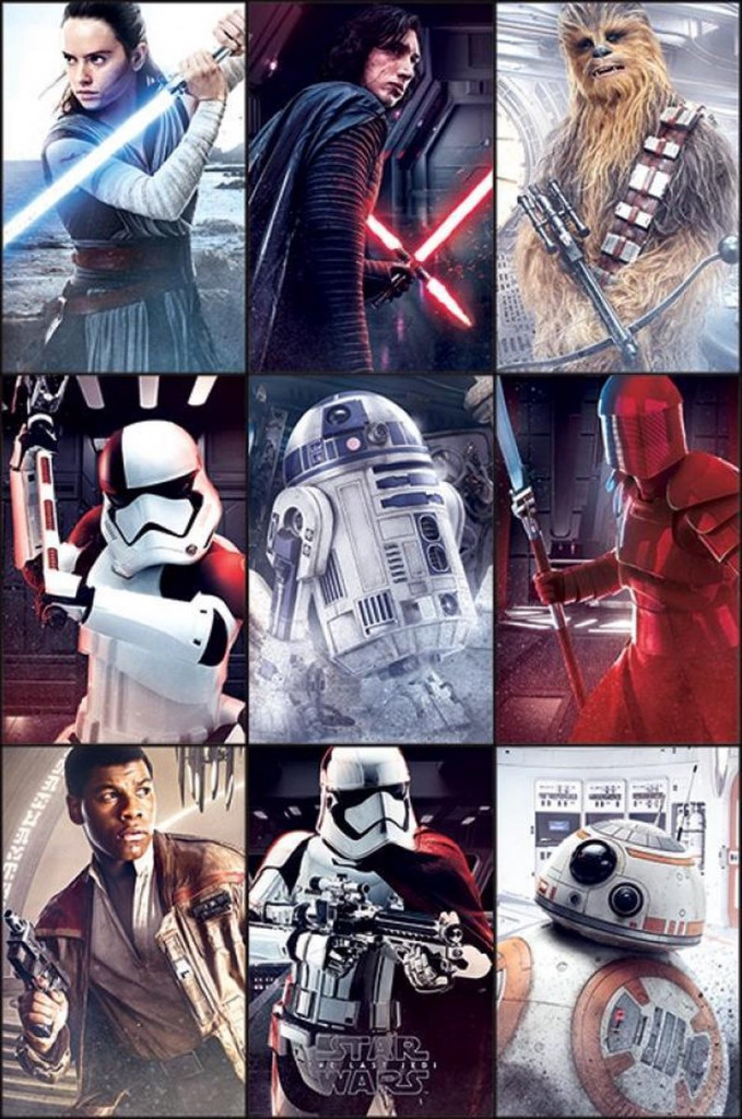 Star Wars Poster - Last Jedi Characters (61cm x 91,5cm)