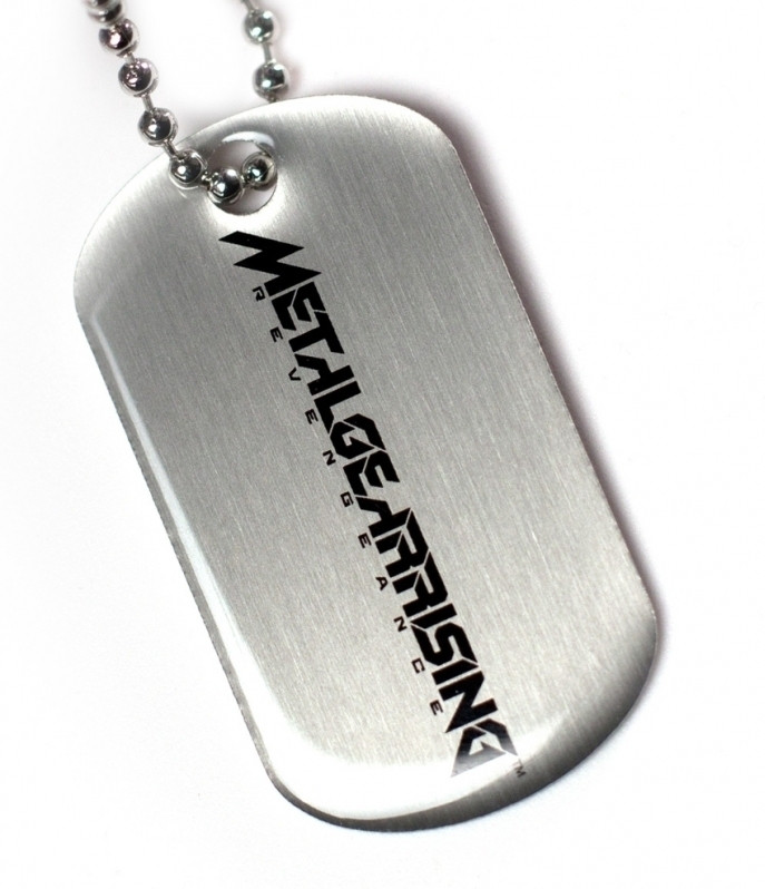 Metal Gear Rising Stamped Dogtag Metal