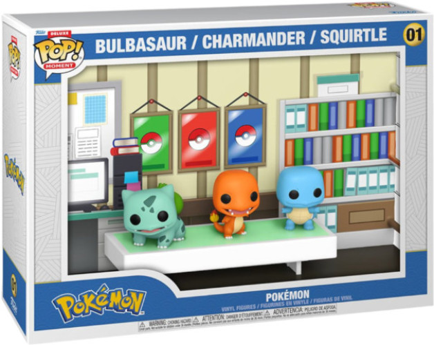 Pokemon Funko Pop! Moment Vinyl Starters Bulbasaur / Charmander / Squirtle