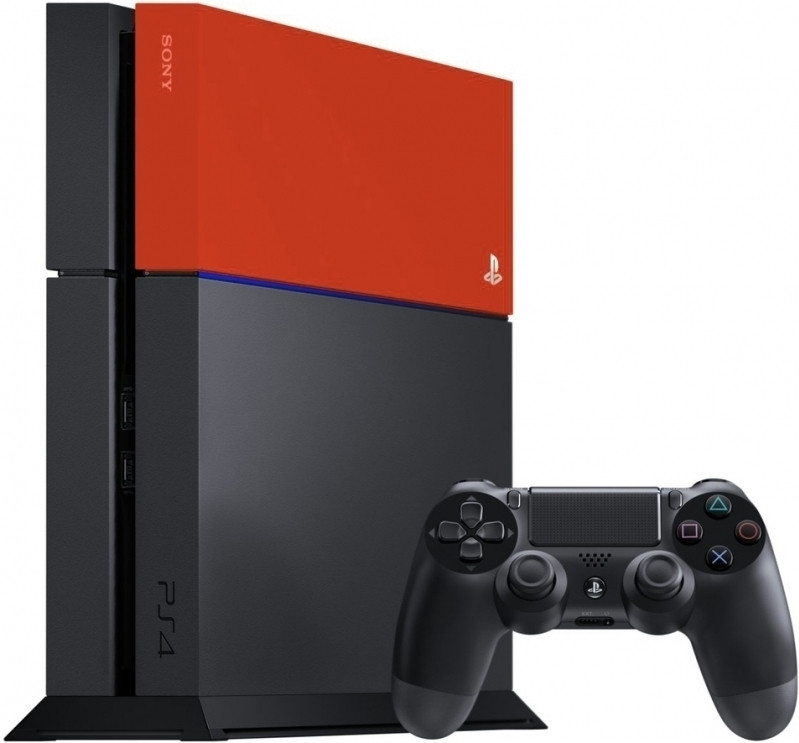 Image of Sony PS4 Custom Faceplate - Neon Orange