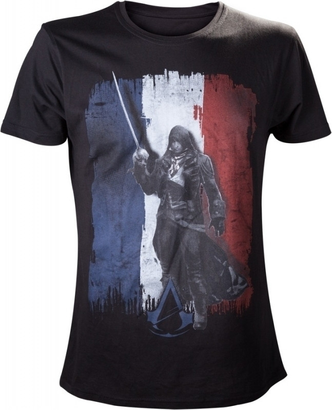 Image of Assassin's Creed Unity Tricolore T-Shirt Black